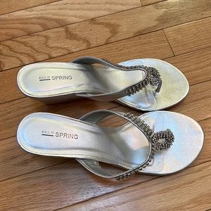 Silver sandals